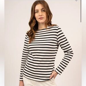 NWT SAINT JAMES FRENCH STRIPE MARINER SHIRT